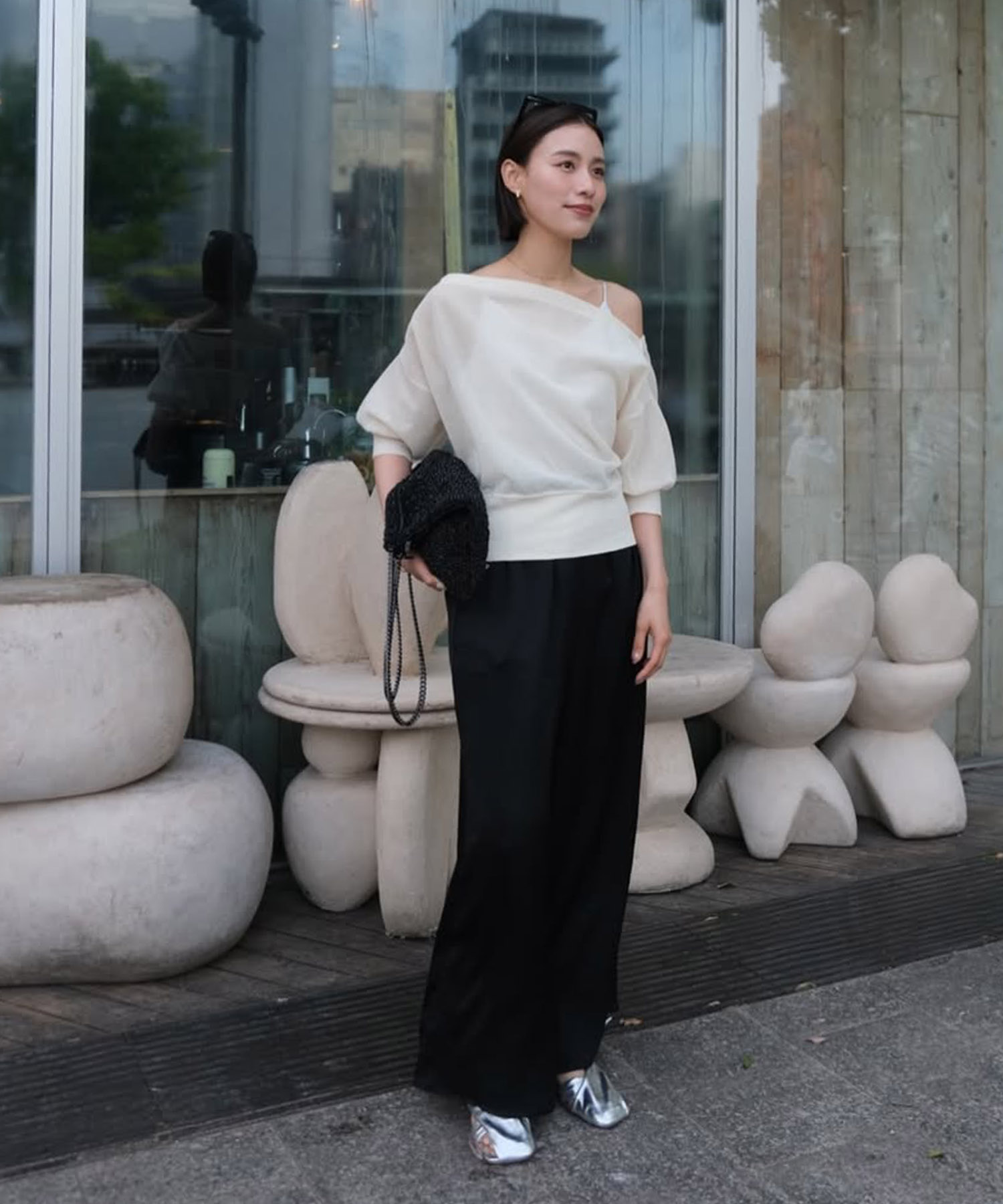 ALLONGE 2way off shoulder pull